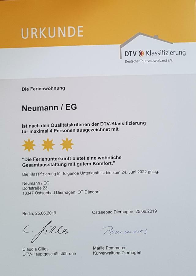 3***Ferienwohnungen Neumann Dändorf Εξωτερικό φωτογραφία